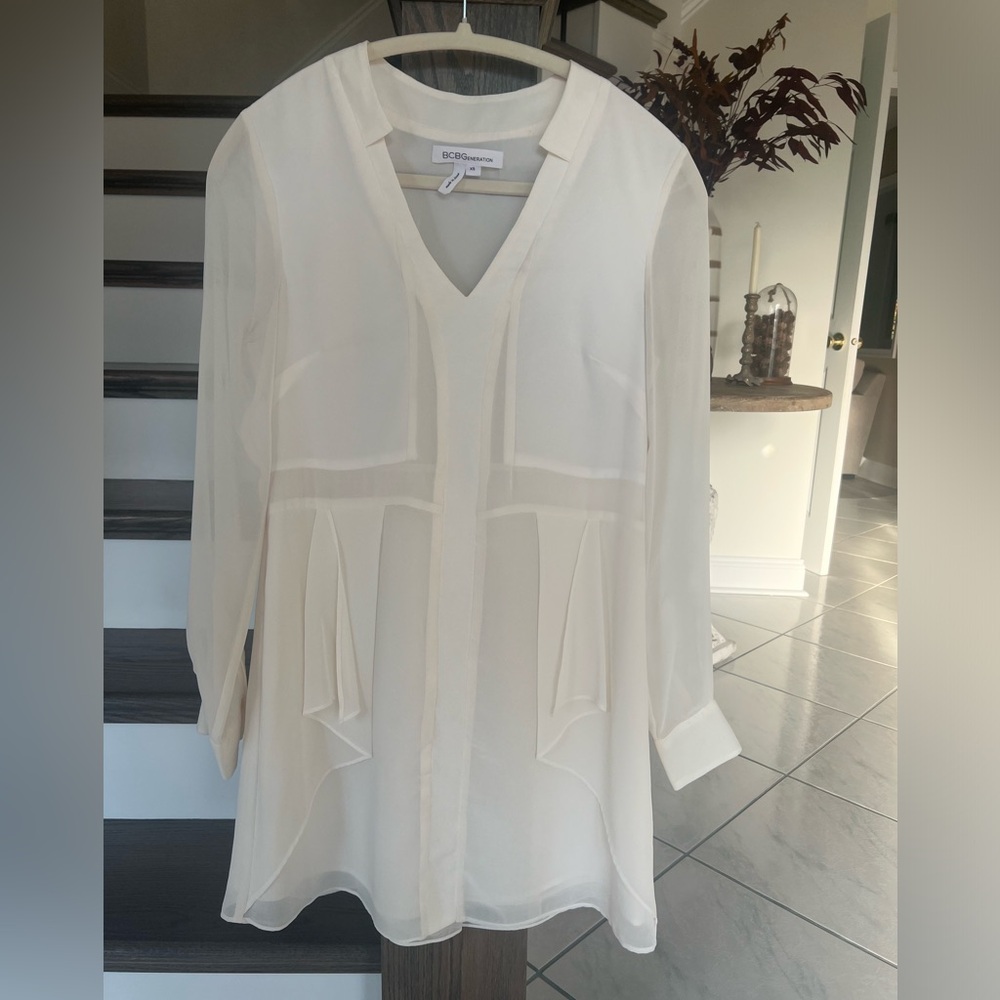BCBG GENERATION CREAM DRESS